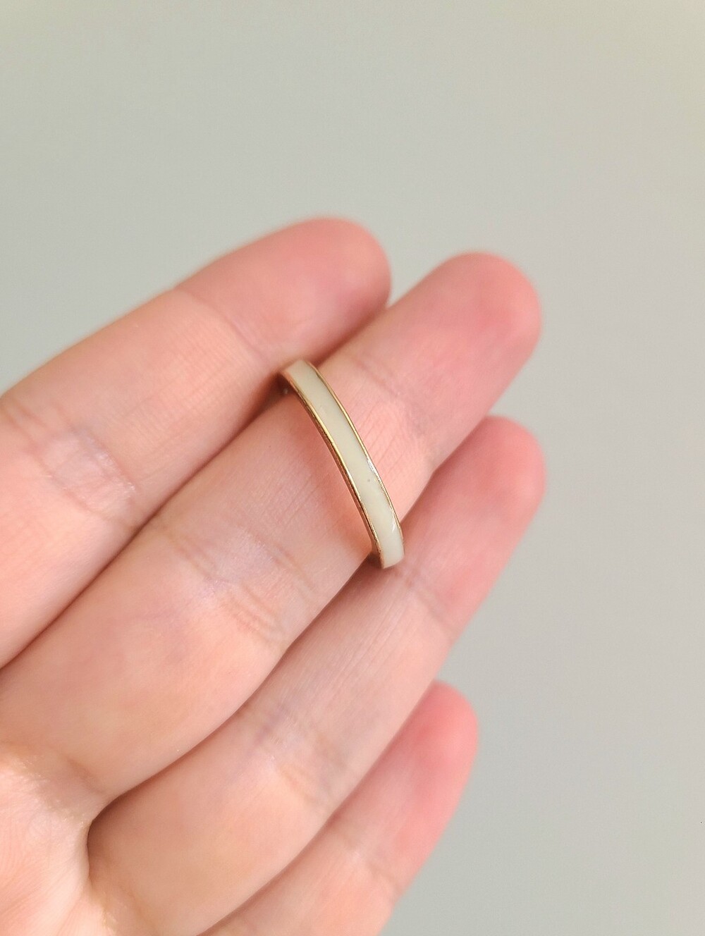 FREE w. Purchase- Gold Enamel Ring